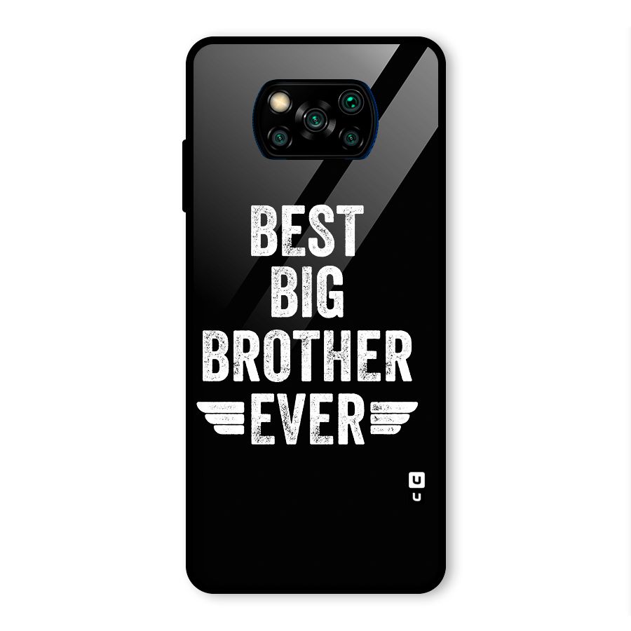 Best Big Brother Ever Glass Back Case for Poco X3 Pro