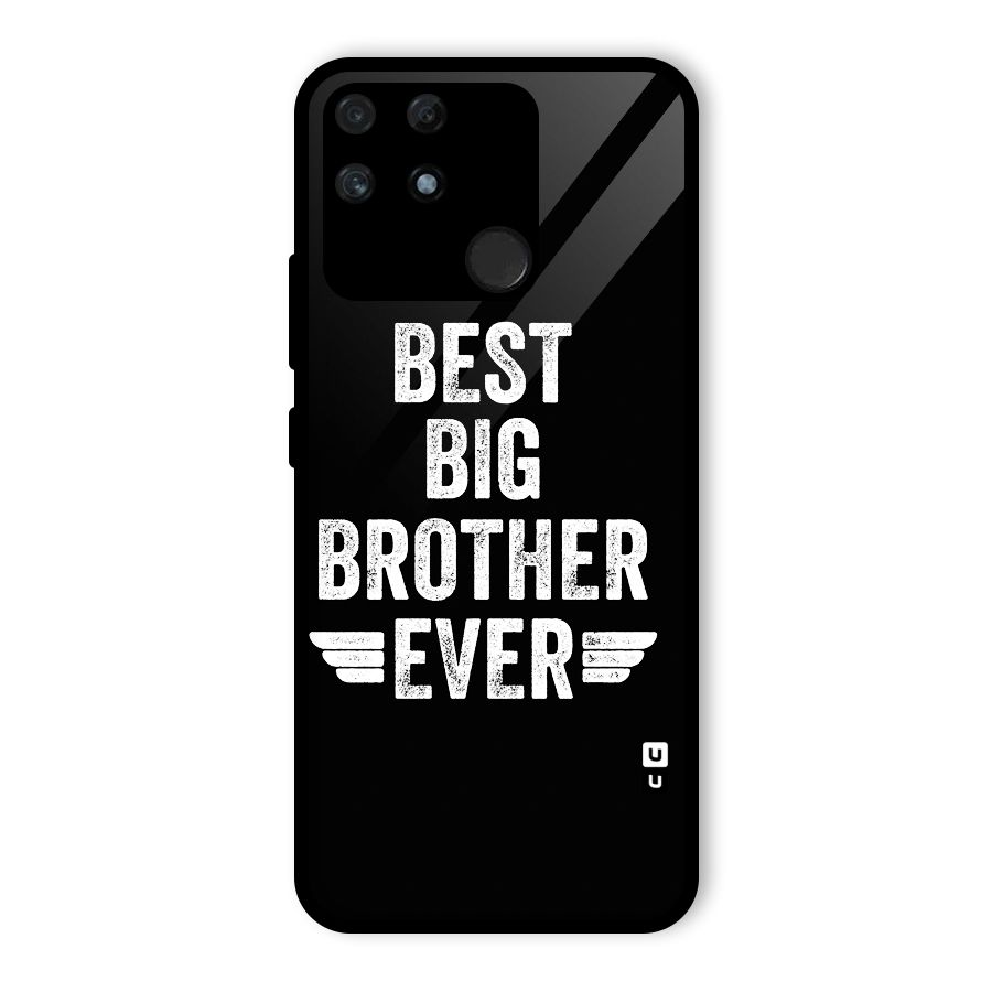 Best Big Brother Ever Glass Back Case for Realme Narzo 50A