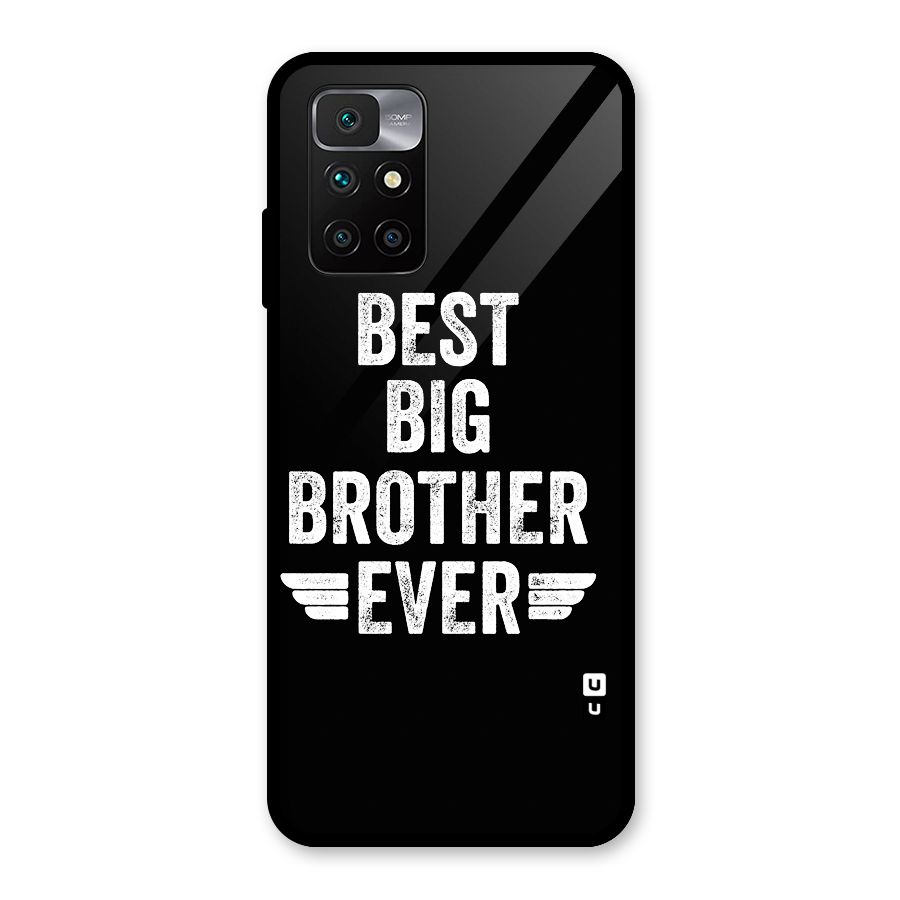 Best Big Brother Ever Glass Back Case for Redmi 10 Prime