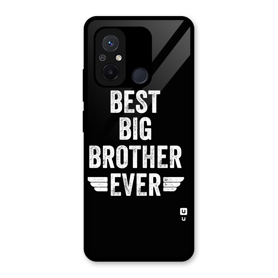 Best Big Brother Ever Glass Back Case for Redmi 12C
