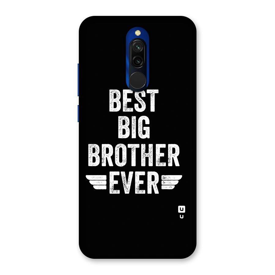 Best Big Brother Ever Glass Back Case for Redmi 8