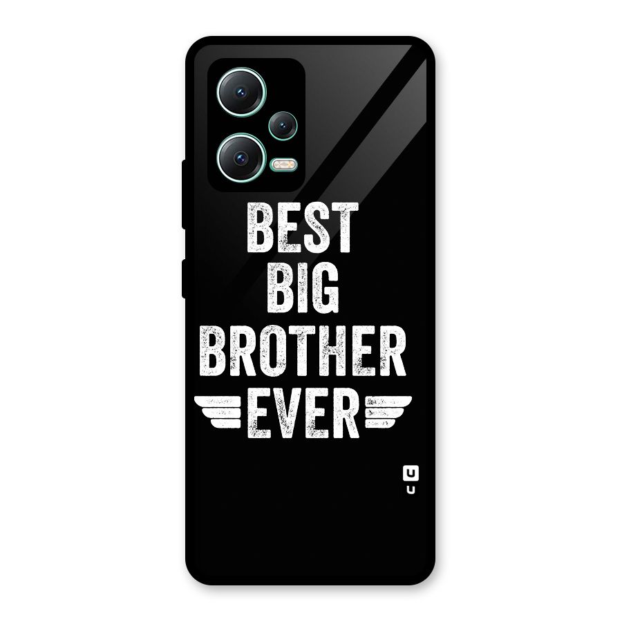 Best Big Brother Ever Glass Back Case for Redmi Note 12 5G