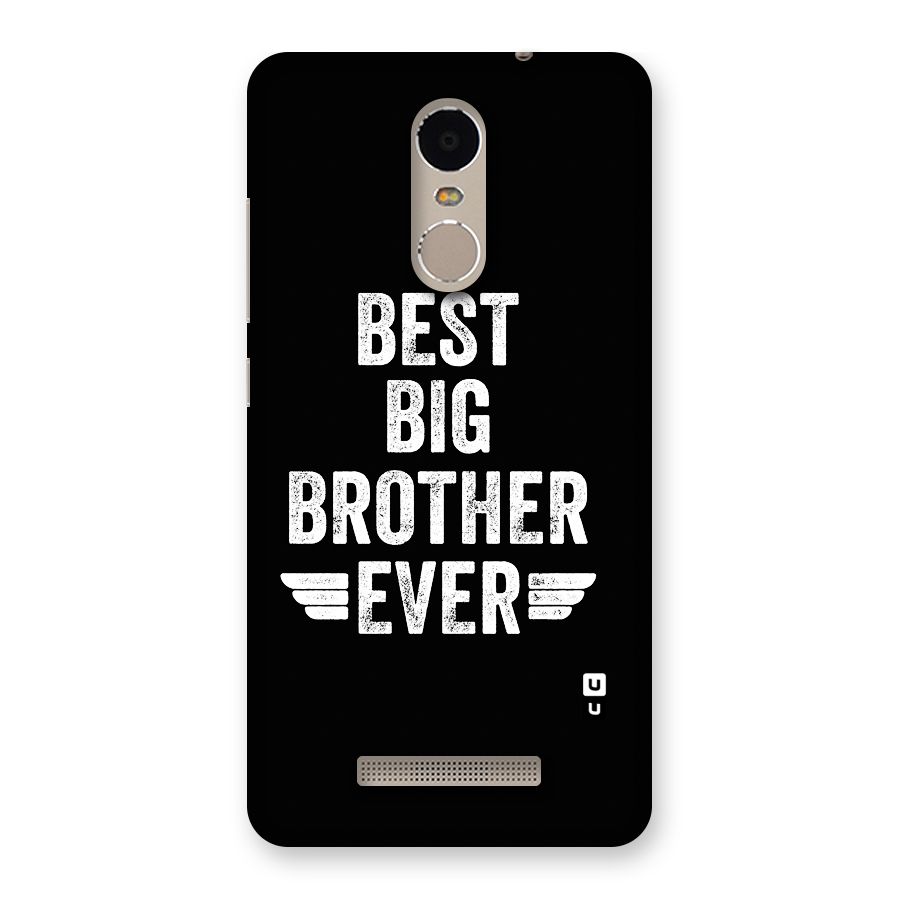 Best Big Brother Ever Back Case for Redmi Note 3