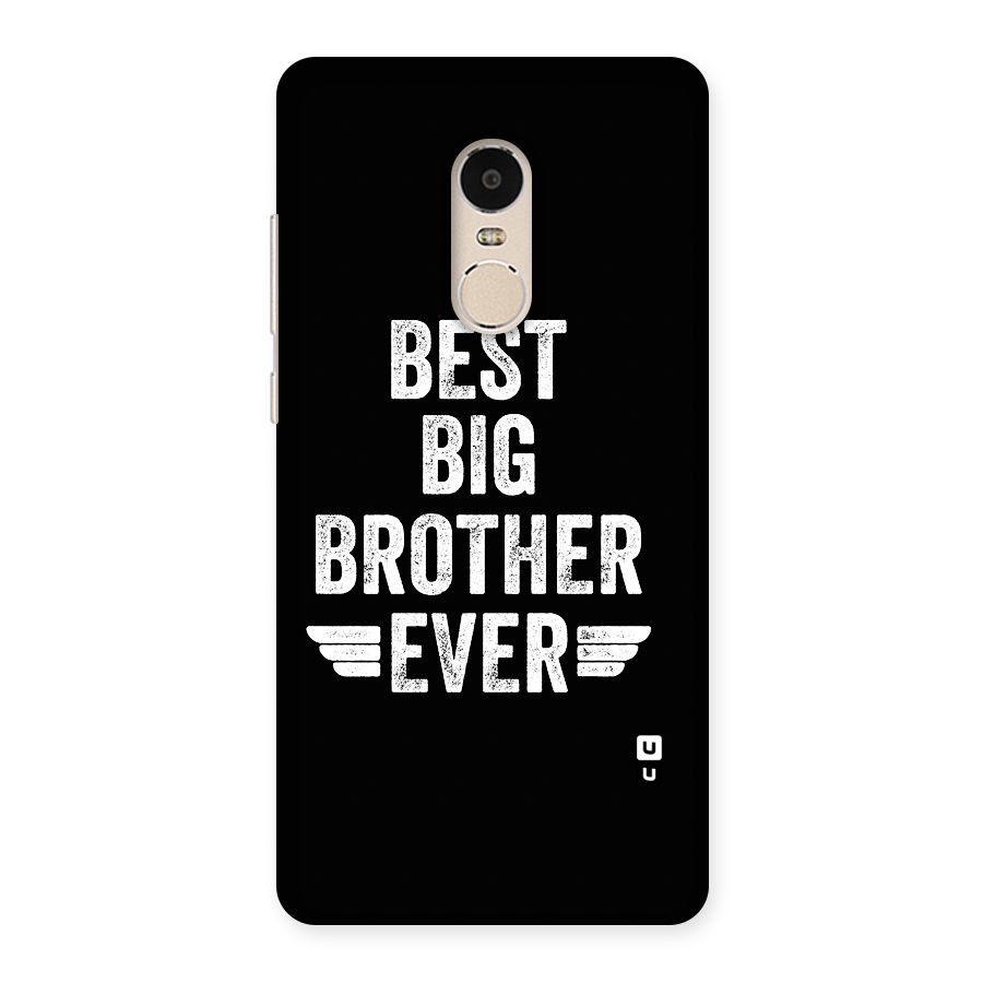 Best Big Brother Ever Back Case for Redmi Note 4