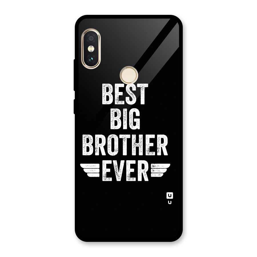 Best Big Brother Ever Glass Back Case for Redmi Note 5 Pro