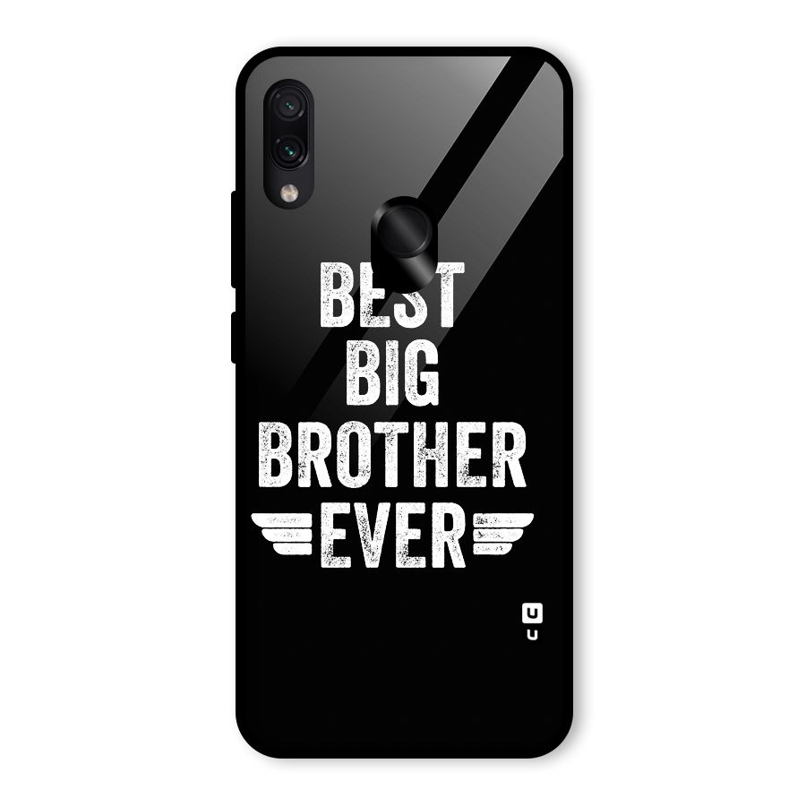 Best Big Brother Ever Glass Back Case for Redmi Note 7