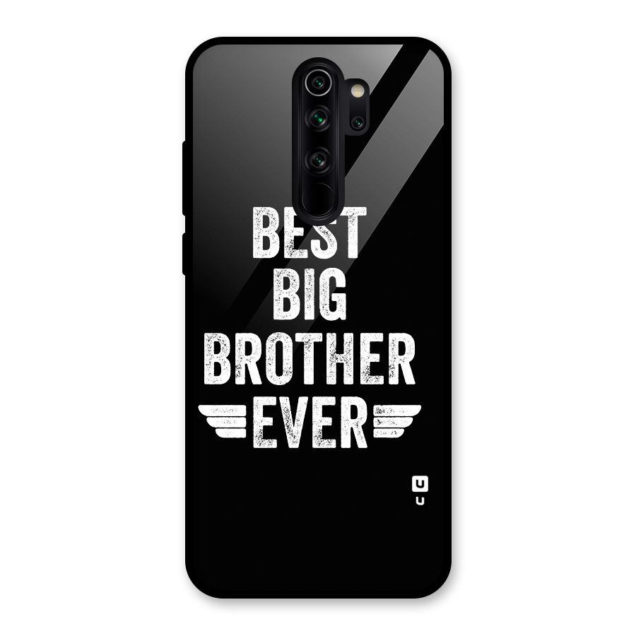 Best Big Brother Ever Glass Back Case for Redmi Note 8 Pro