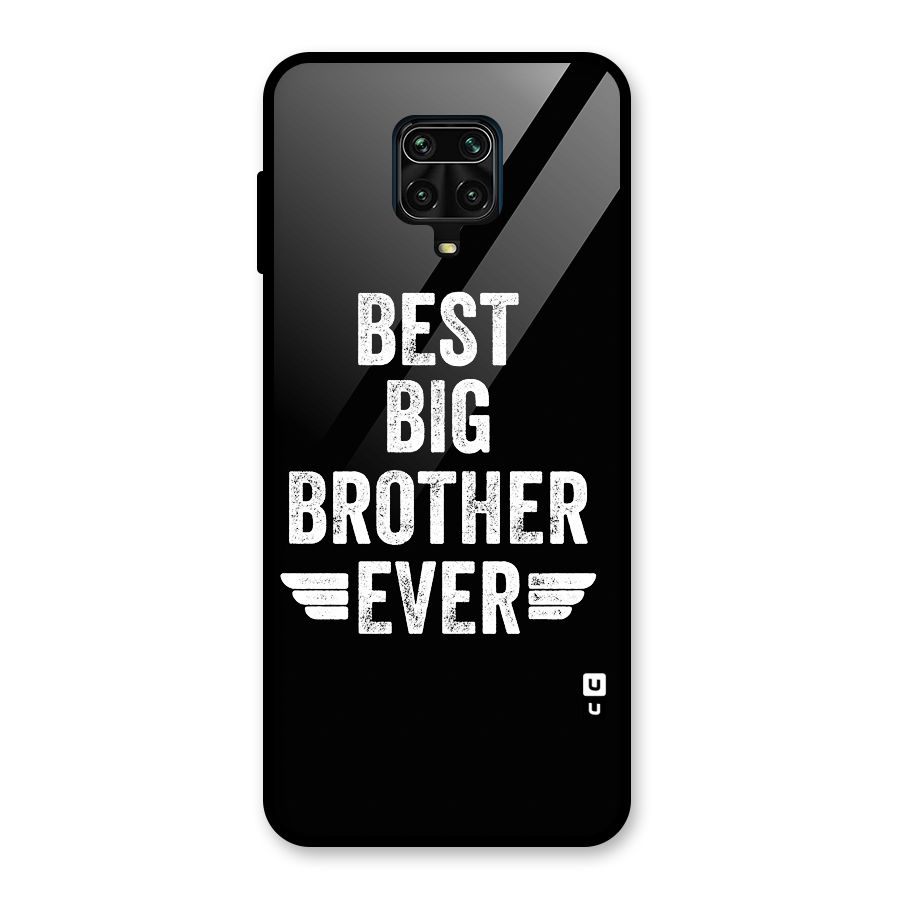 Best Big Brother Ever Glass Back Case for Redmi Note 9 Pro