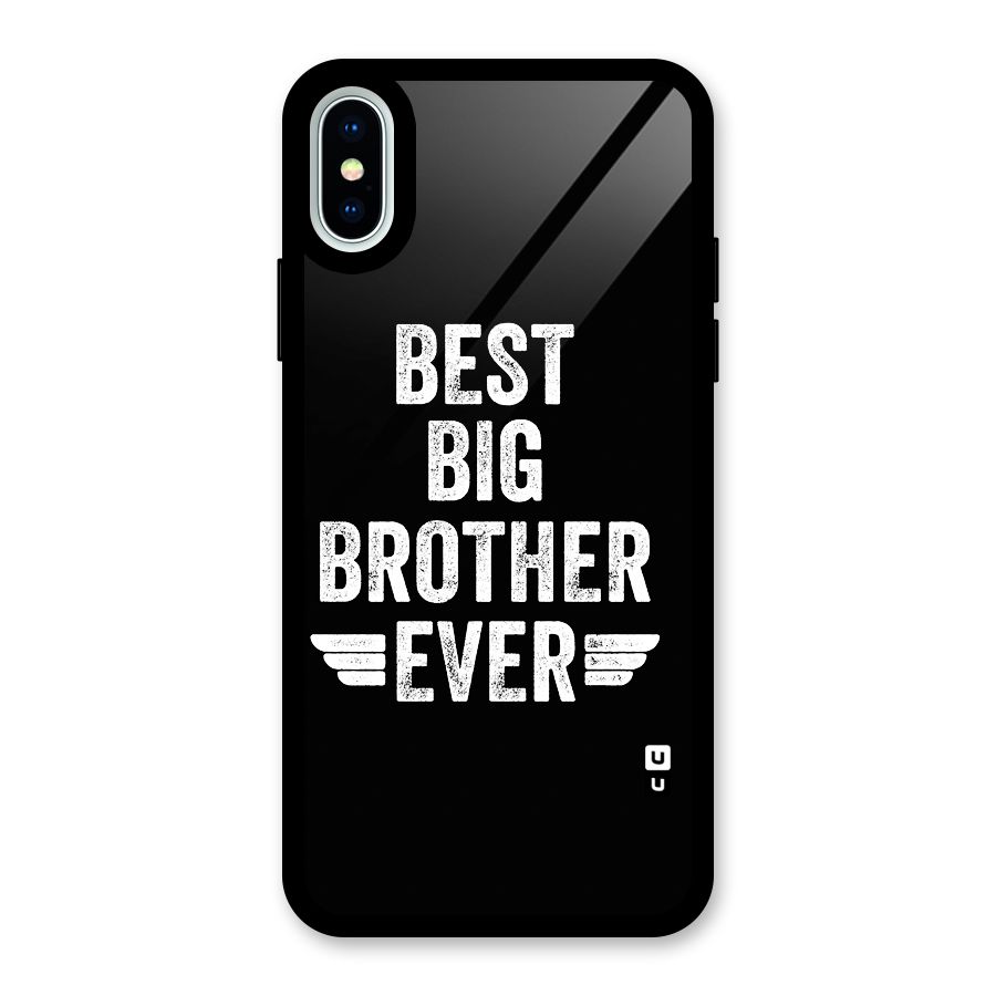 Best Big Brother Ever Glass Back Case for iPhone X