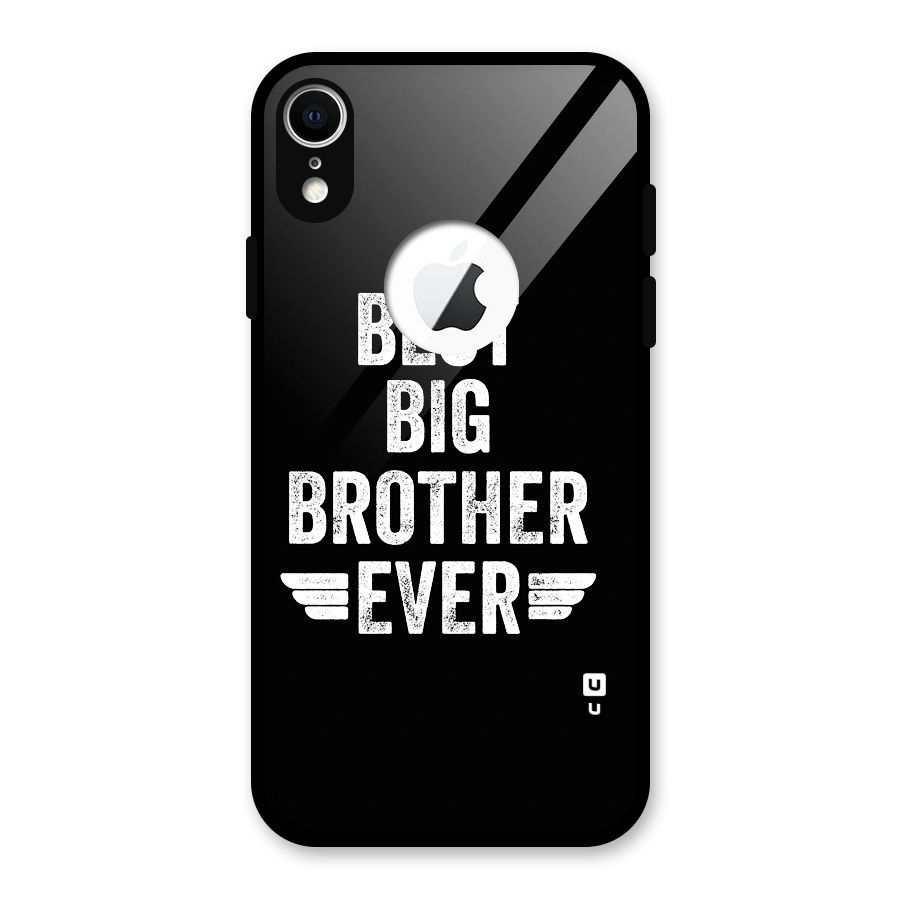 Best Big Brother Ever Glass Back Case for iPhone XR Logo Cut