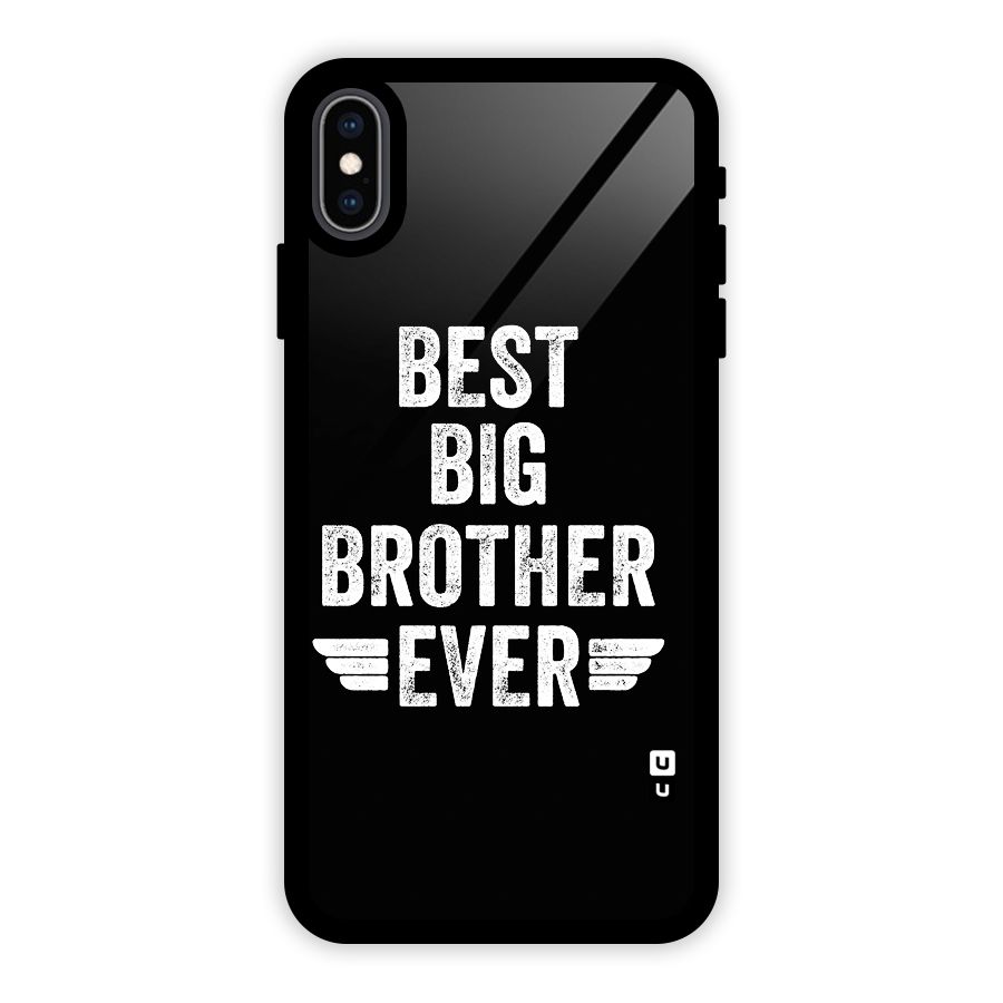 Best Big Brother Ever Glass Back Case for iPhone XS Max