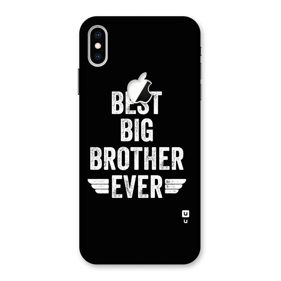 Best Big Brother Ever Back Case for iPhone XS Max Apple Cut