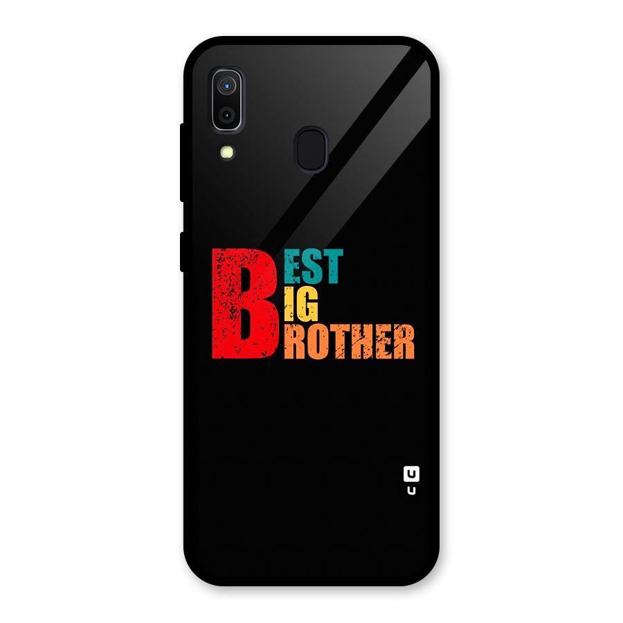 Best Big Brother Glass Back Case for Galaxy A30