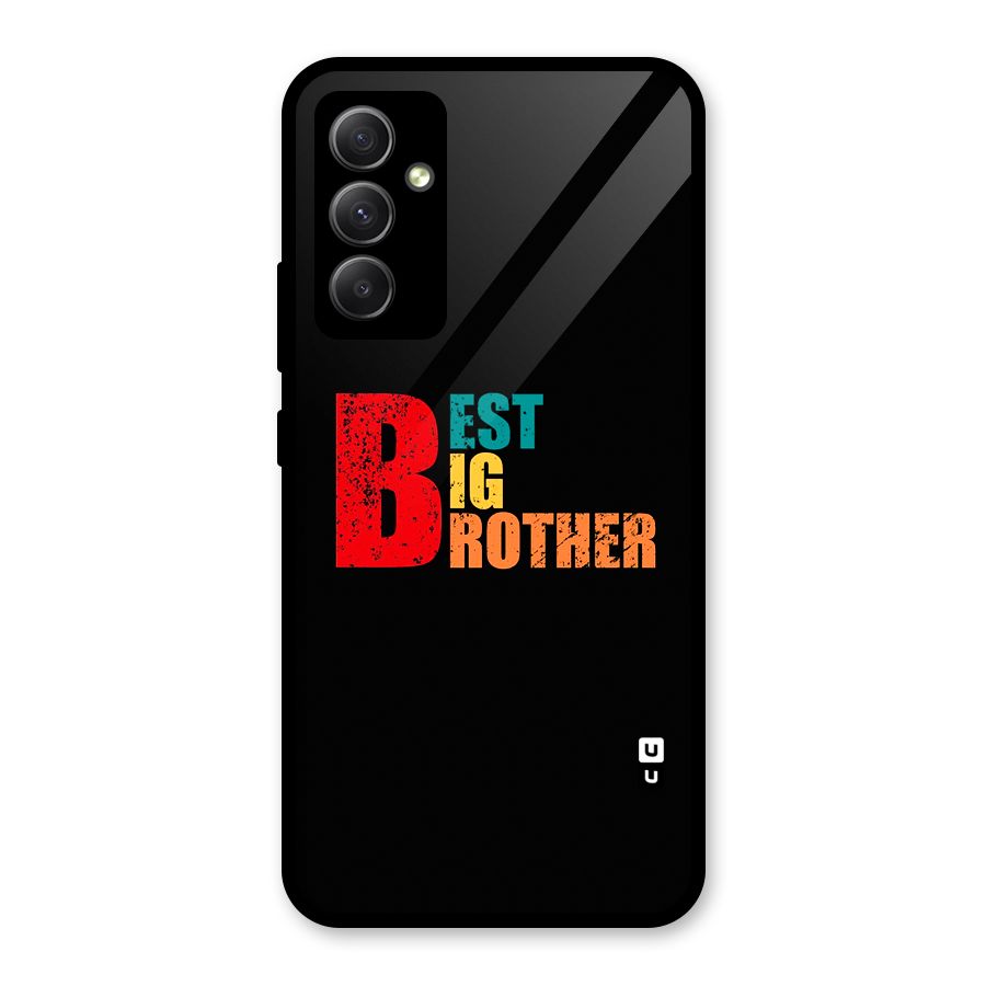 Best Big Brother Glass Back Case for Galaxy A34