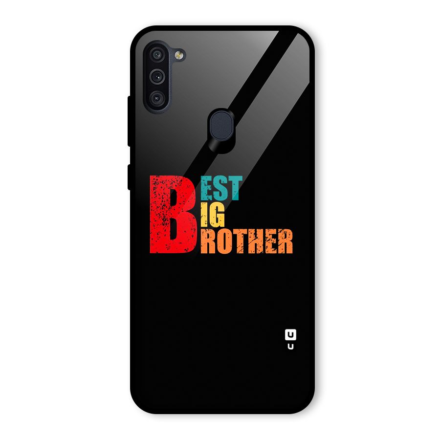 Best Big Brother Glass Back Case for Galaxy M11