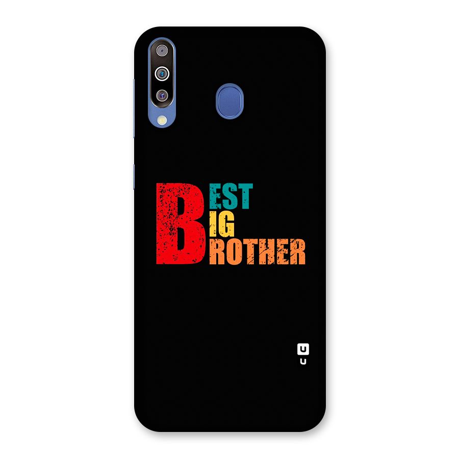 Best Big Brother Glass Back Case for Galaxy M30