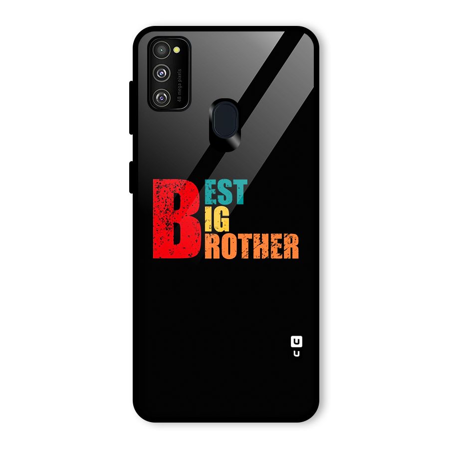 Best Big Brother Glass Back Case for Galaxy M30s