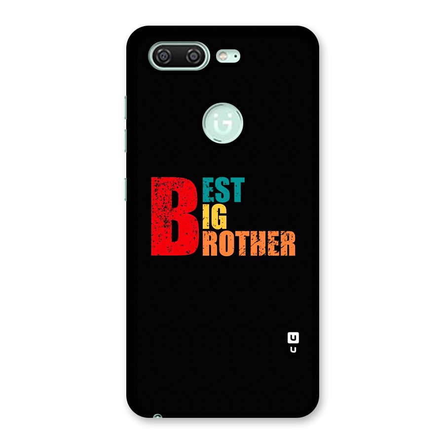 Best Big Brother Back Case for Gionee S10