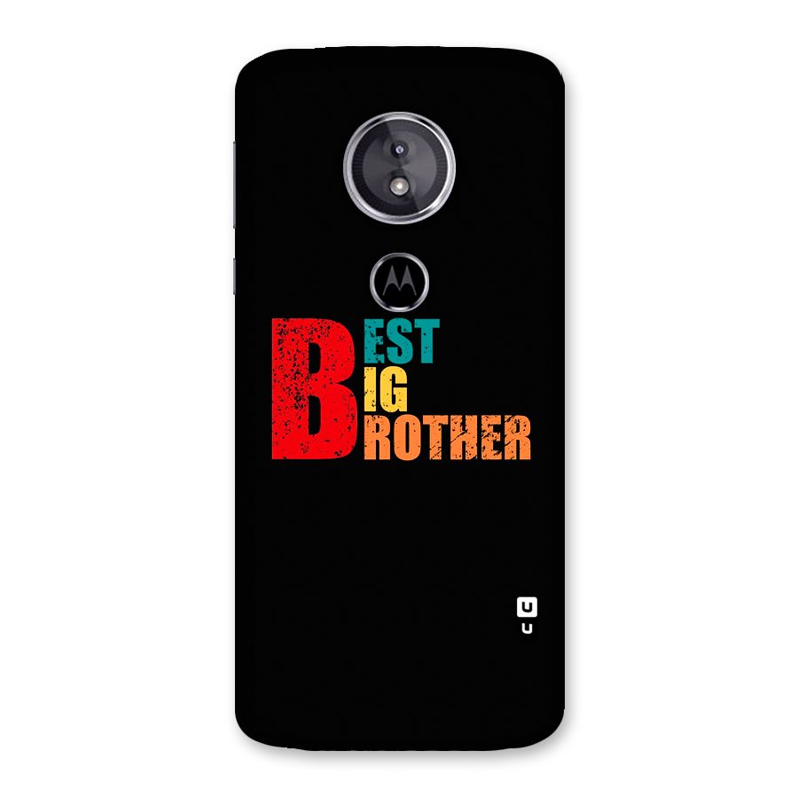 Best Big Brother Back Case for Moto E5