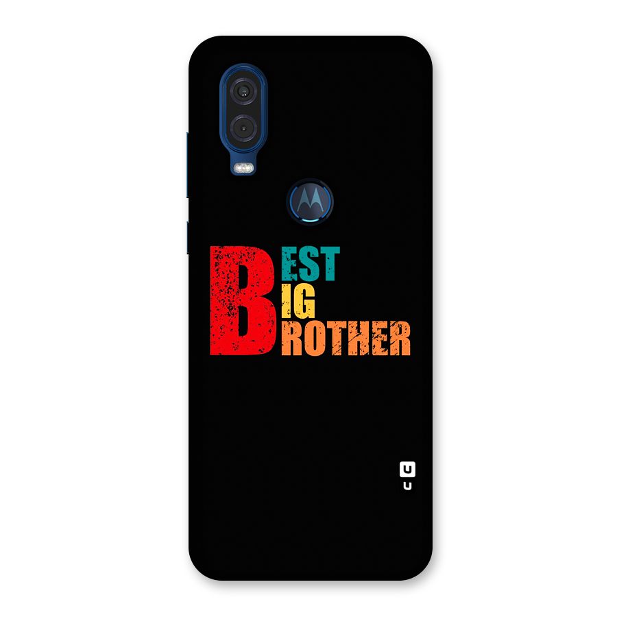 Best Big Brother Back Case for Motorola One Vision