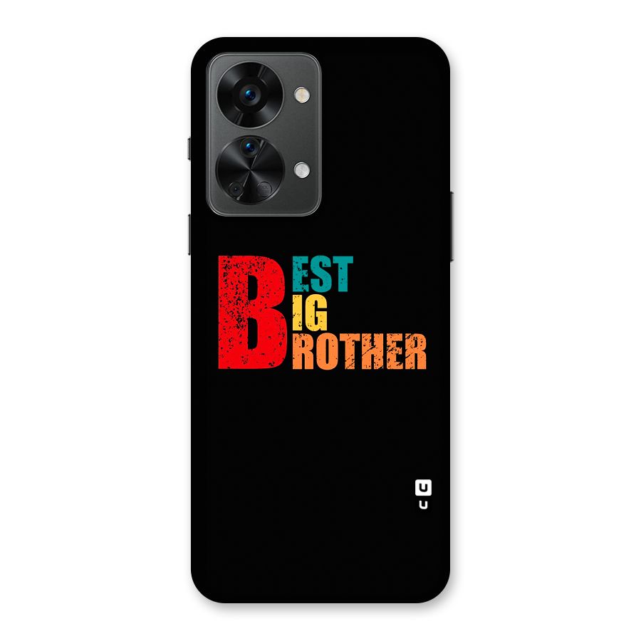 Best Big Brother Glass Back Case for OnePlus Nord 2T