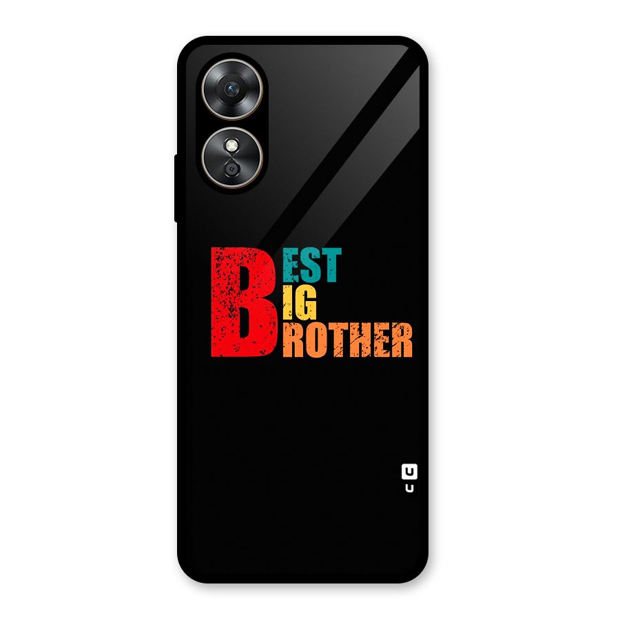 Best Big Brother Glass Back Case for Oppo A17