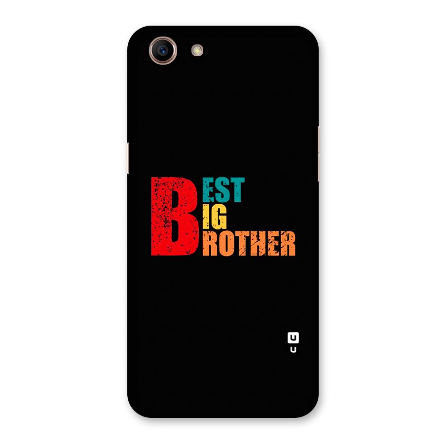 Best Big Brother Back Case for Oppo A83 (2018)