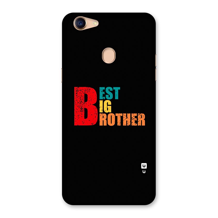 Best Big Brother Back Case for Oppo F5 Youth