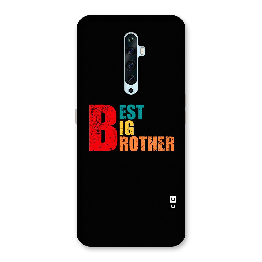 Best Big Brother Glass Back Case for Oppo Reno2 F