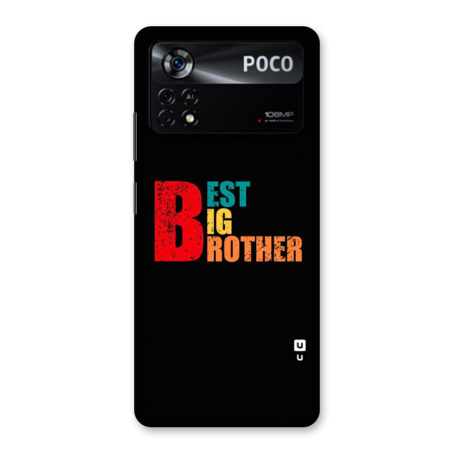 Best Big Brother Back Case for Poco X4 Pro 5G
