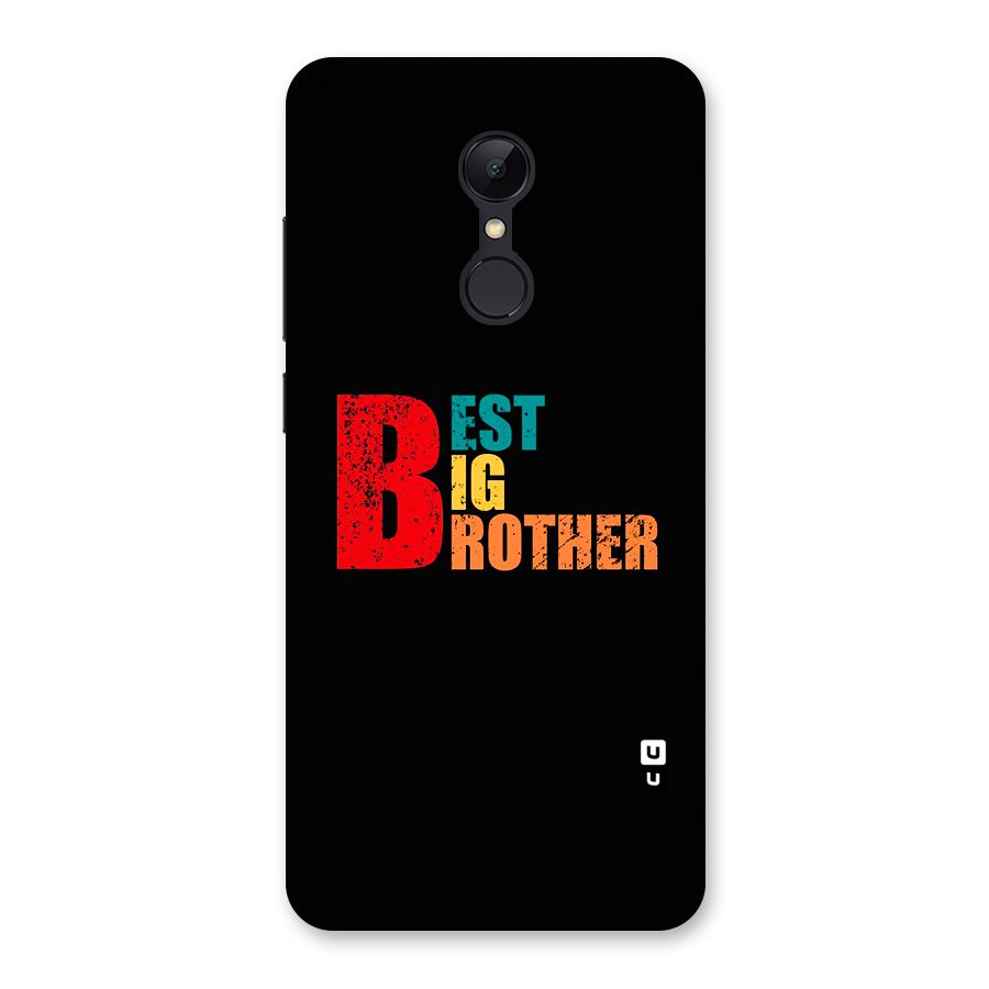 Best Big Brother Back Case for Redmi 5