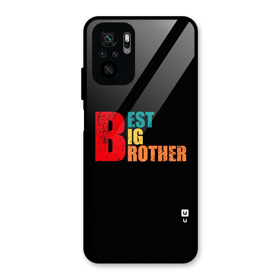 Best Big Brother Glass Back Case for Redmi Note 10S