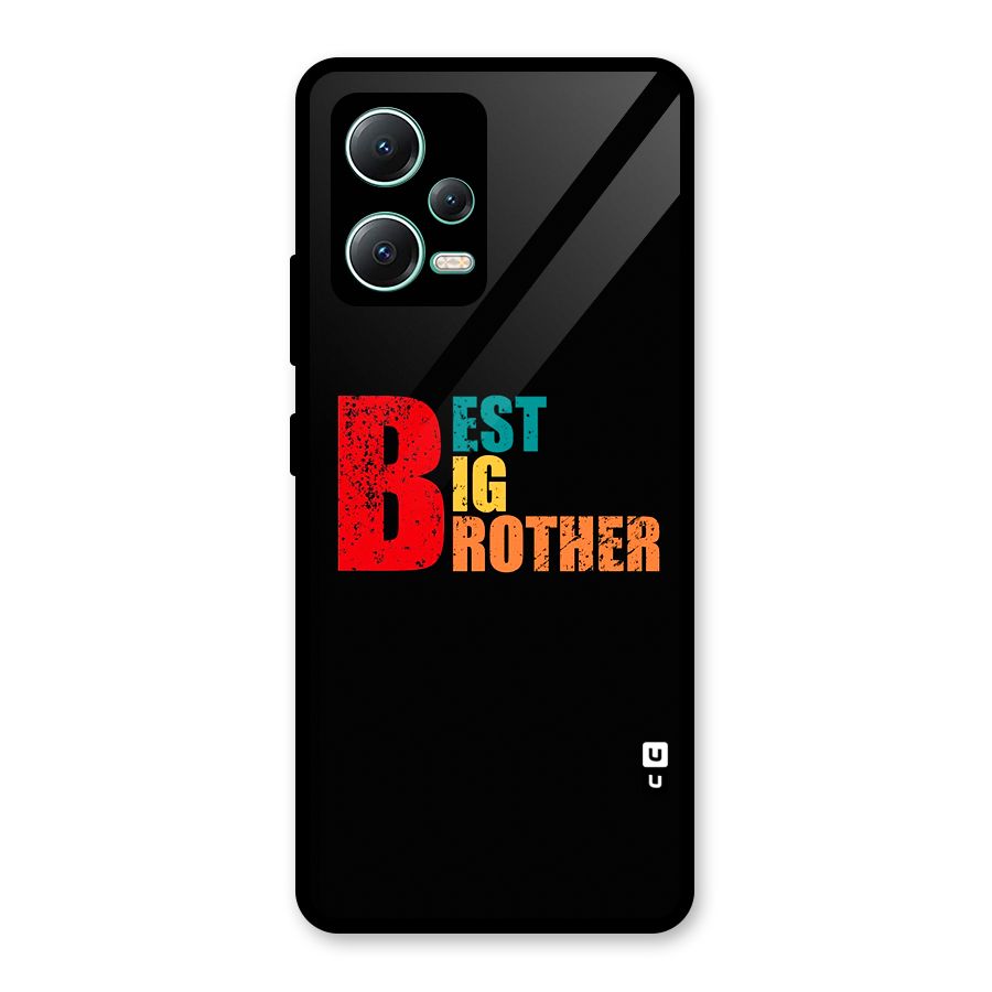 Best Big Brother Glass Back Case for Redmi Note 12 5G