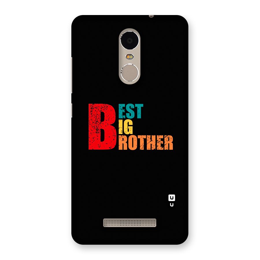 Best Big Brother Back Case for Redmi Note 3