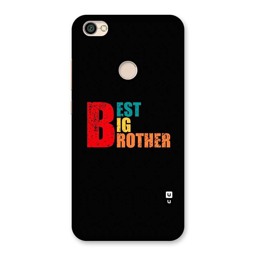 Best Big Brother Back Case for Redmi Y1 2017