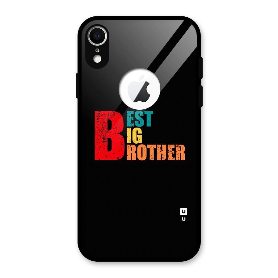 Best Big Brother Glass Back Case for iPhone XR Logo Cut
