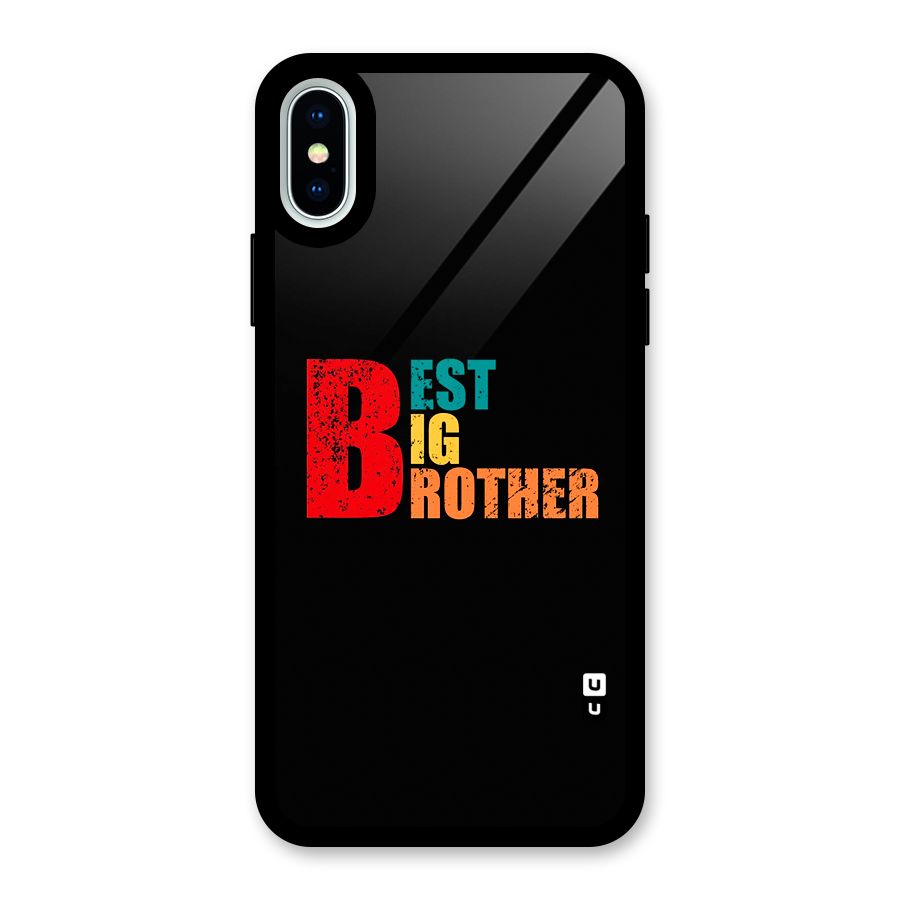 Best Big Brother Glass Back Case for iPhone XS