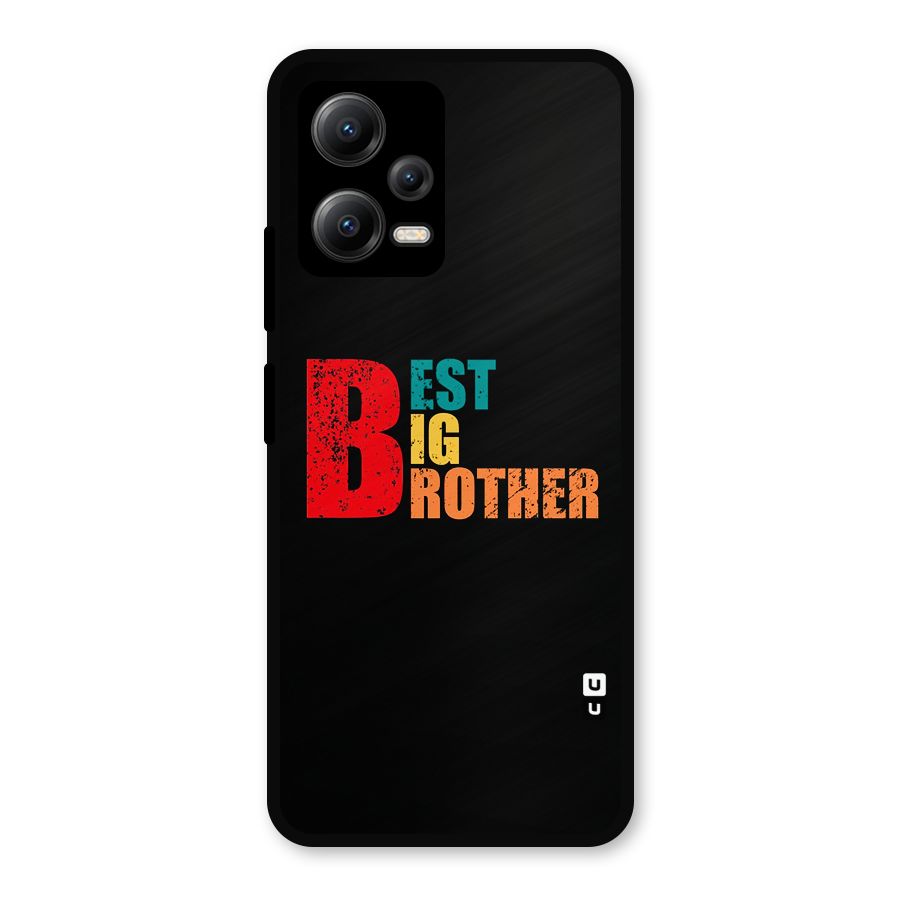 Best Big Brother Metal Back Case for Redmi Note 12 5G