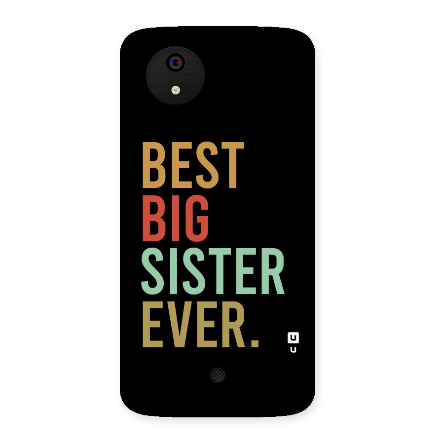Best Big Sister Ever Back Case for Canvas A1  AQ4501