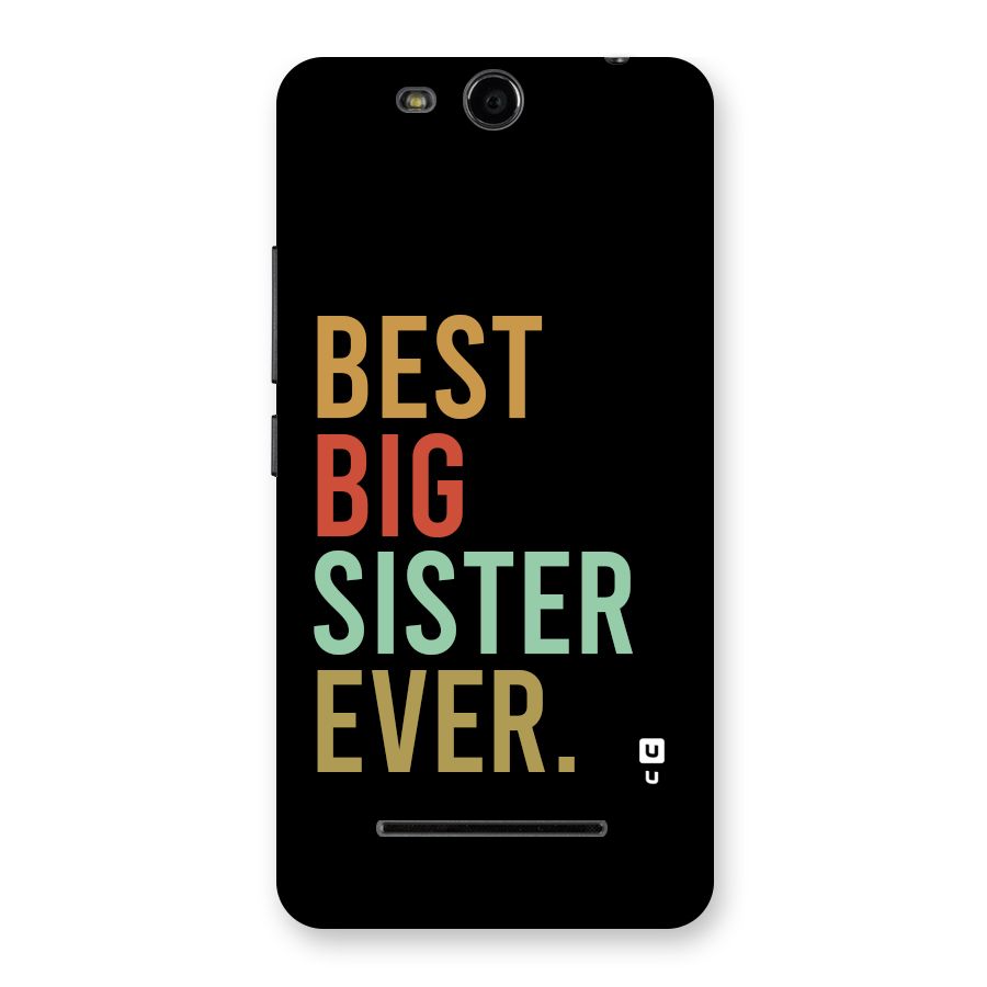 Best Big Sister Ever Back Case for Canvas Juice 3 Q392