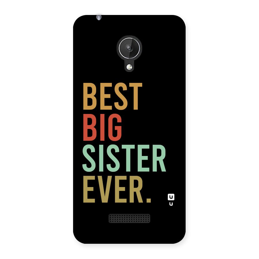Best Big Sister Ever Back Case for Canvas Spark Q380