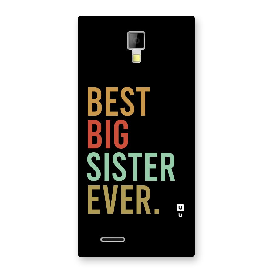 Best Big Sister Ever Back Case for Canvas Xpress A99