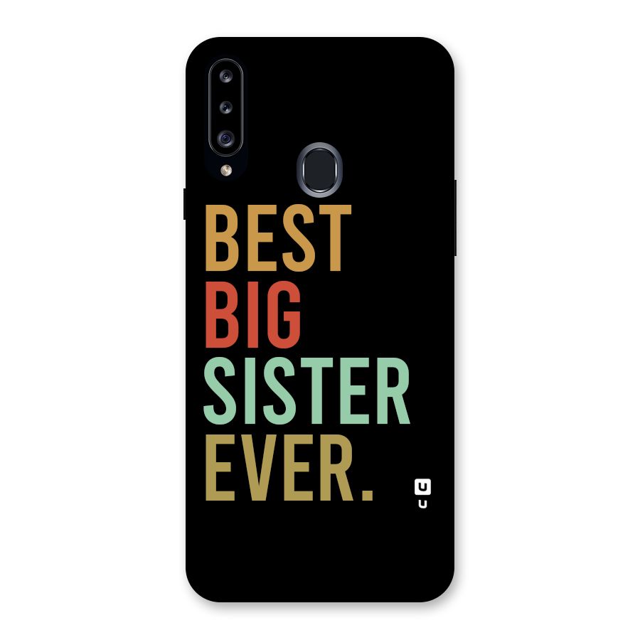 Best Big Sister Ever Back Case for Galaxy A20s