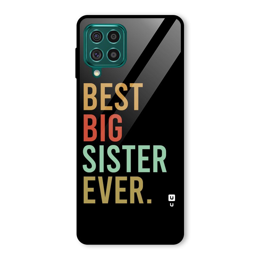 Best Big Sister Ever Glass Back Case for Galaxy F62