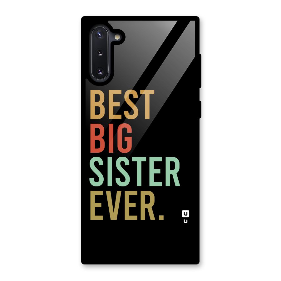 Best Big Sister Ever Glass Back Case for Galaxy Note 10