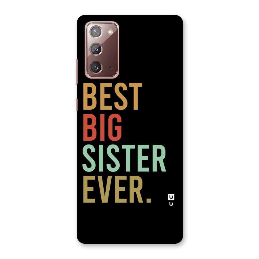 Best Big Sister Ever Back Case for Galaxy Note 20