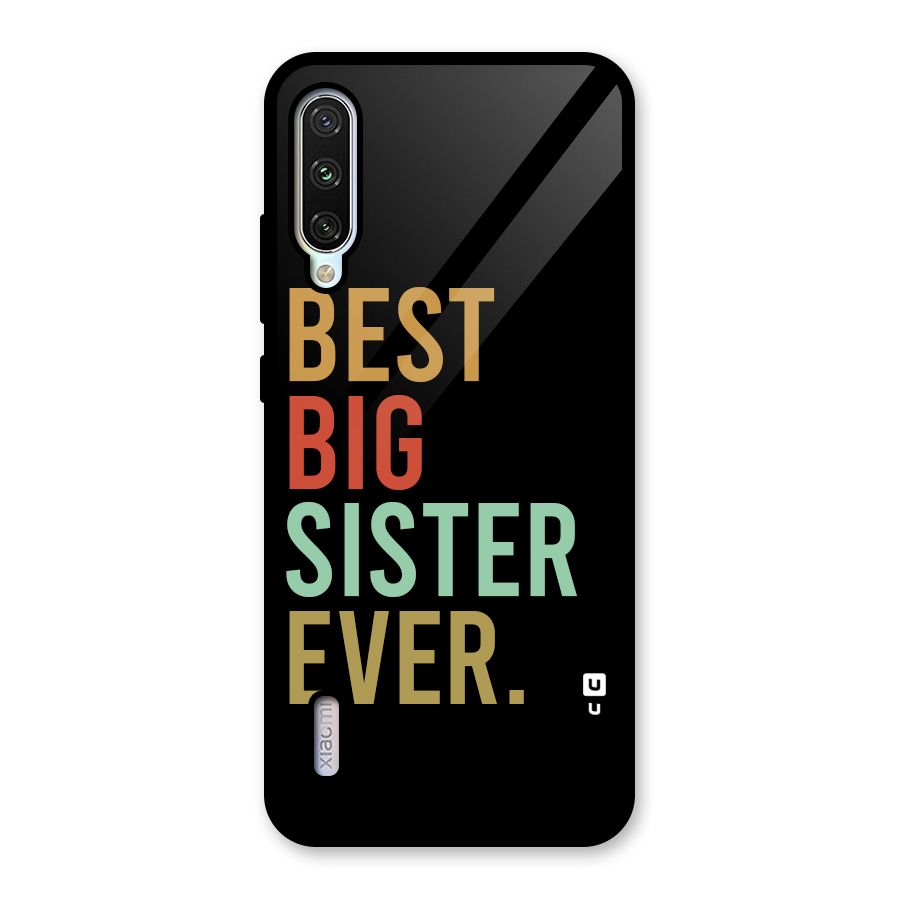 Best Big Sister Ever Glass Back Case for Mi A3