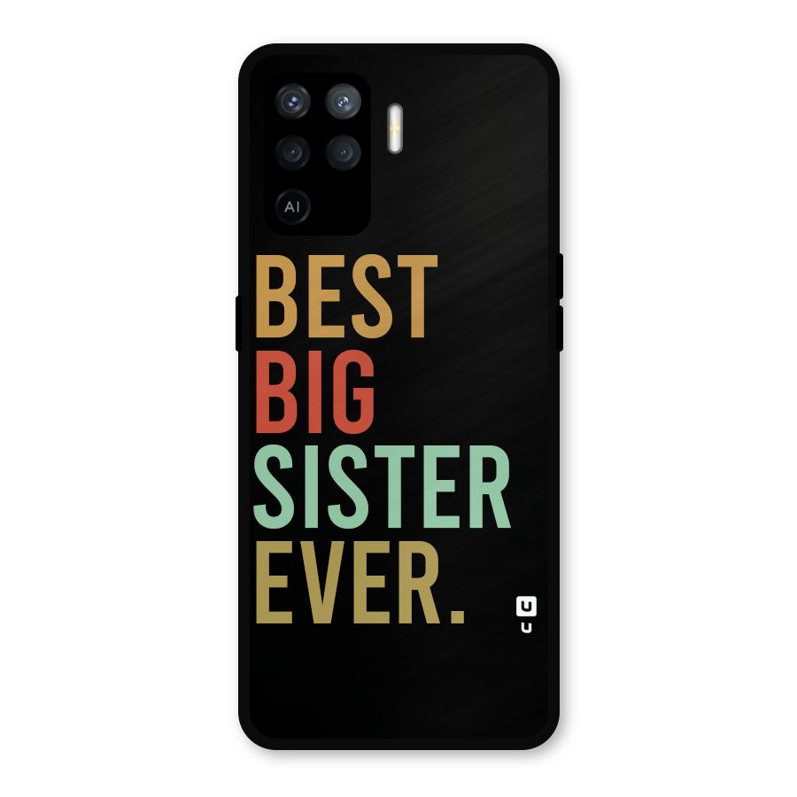 Best Big Sister Ever Glass Back Case for Oppo F19 Pro