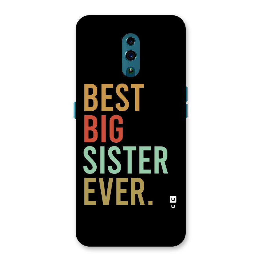 Best Big Sister Ever Back Case for Oppo Reno