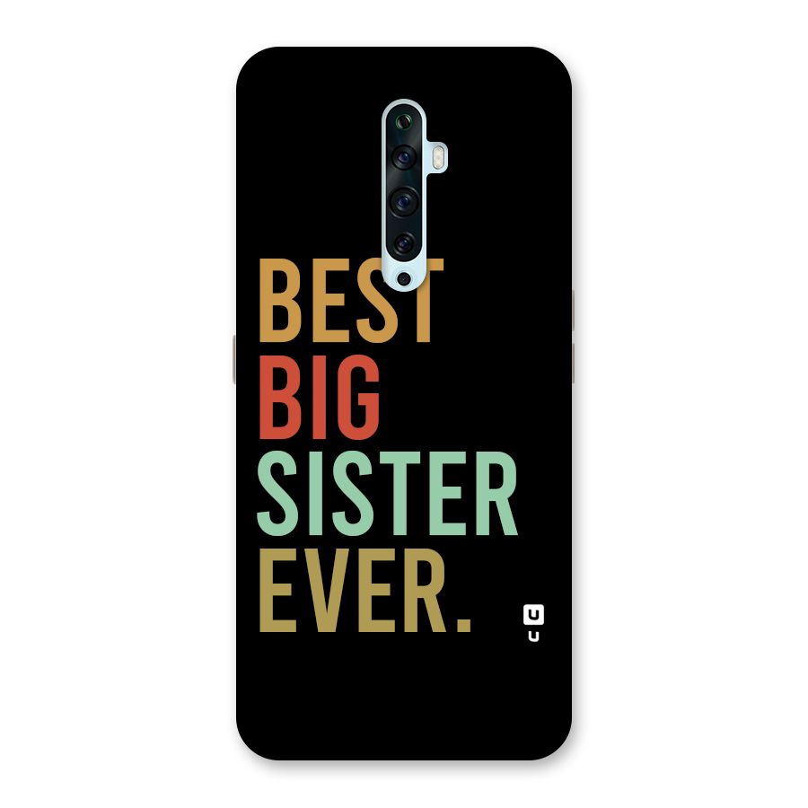 Best Big Sister Ever Glass Back Case for Oppo Reno2 F